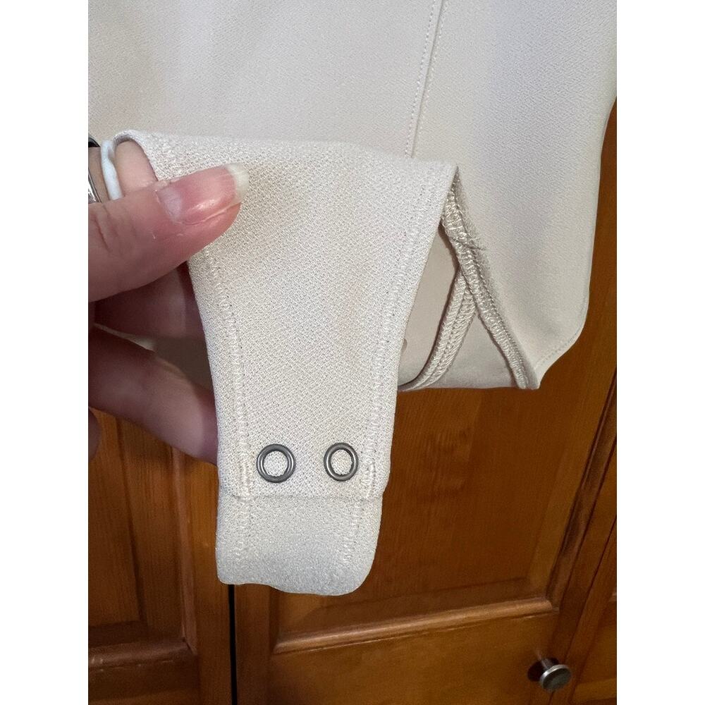 Abercrombie & Fitch Women's Cream Corset Style Bodysuit Thick Strap Size XL - Picture 5 of 10